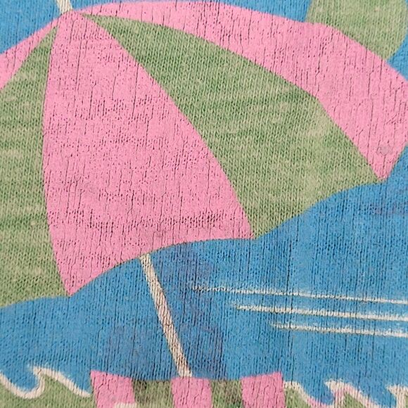 Vintage 80s San-Diego Shirt Womens Small 17x23 Faded-Green - Picture 9 of 15